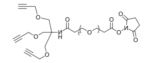 NHS-PEG5-tris-alkyne