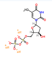cy3荧光标记2'-脱氧胸苷-5'-一磷酸二钠盐