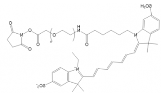 荧光染料Cy7-PEG-NHS ester/琥珀酰亚胺活化酯，Cy7-聚乙二醇-活性酯产品参数解析