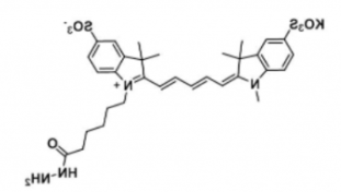 水溶性二磺酸基荧光染料diSulfo-Cy5 hydrazide/N3/叠氮，CAS:2055138-61-7，Ex/Em(nm) 646/662