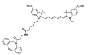 水溶性二磺酸基diSulfo-Cy7 DBCO/二苯基环辛炔，深绿色固体粉末，Ex/Em(nm) 750/773