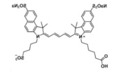 水溶性三磺酸基triSulfo-Cy5.5 carboxylic acid/COOH/羧基羧酸，激发发射波长Ex/Em(nm) 673/691