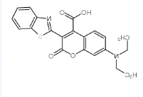 3-(2-苯并噻唑基)-7-(乙氨基)-香豆素-4-甲酸	
