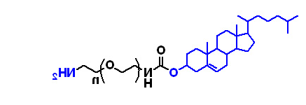 CHOL-PEG2000-NH2,胆固醇聚乙二醇氨基,Cholesterol-PEG-Amine CHOL-PEG2000-NH2,胆固醇聚乙二醇氨基,Cholesterol-PEG-Amine