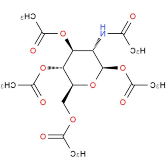 CAS：7772-79-4，β-D-葡萄糖胺五乙酸酯，b-D-Glucopyranose,2-(acetylamino)-2-deoxy-, 1,3,4,6-tetraacetate的折射率