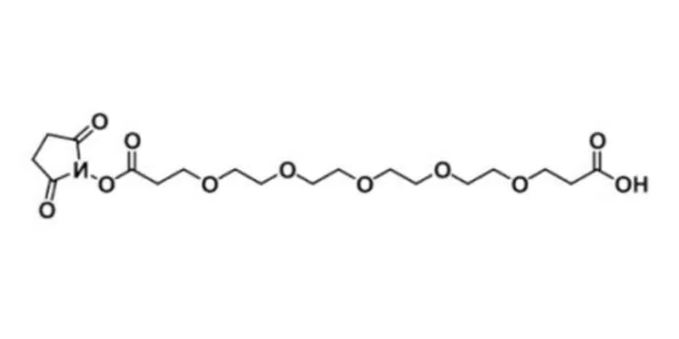 Acid-PEG5-NHS ester，1343476-41-4，羧酸-五聚乙二醇-活化酯，末端羧酸可在活化剂存在下与伯胺基反应