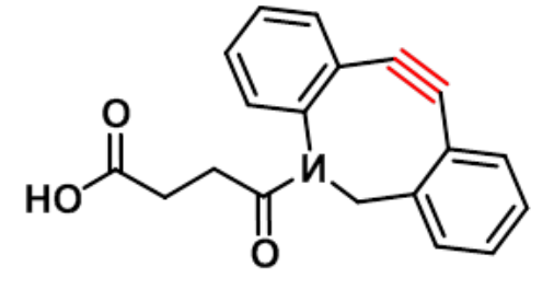 二苯并环辛炔-四聚乙二醇-羧酸，DBCO-PEG4-acid，DBCO-PEG4-COOH