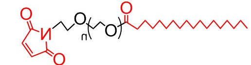 硬脂酸-聚乙二醇-马来酰亚胺，SA-PEG-MAL、Stearic acid-PEG-MAL