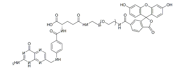 荧光素-聚乙二醇-叶酸，FITC-PEG-FA，Fluorescein-PEG-Folic Acid
