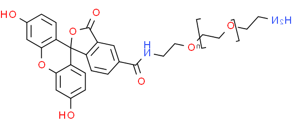 FITC-PEG-NH2，氨基聚乙二醇荧光素，2411381-38-7