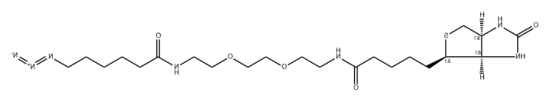Biotin-PEG2-C6-azide