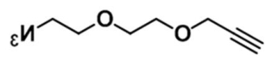 丙炔基-二聚乙二醇-叠氮；Alkyne-PEG2-Azide