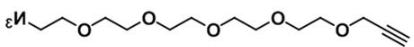 CAS:1589522-62-2；丙炔基-五聚乙二醇-叠氮；Alkyne-PEG5-Azide