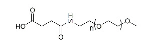 mPEG-SAA;mPEG-Succinamide Acid;甲氧基聚乙二醇琥珀酰胺酸