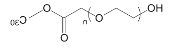 OH-PEG-AA-C30 羟基-聚乙二醇-乙酸+C30成酯