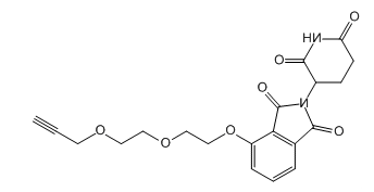 Thalidomide-O-PEG2-Propargyl 沙利度胺-O-二聚乙二醇-炔 Thalidomide-O-PEG2-Propargyl 沙利度胺-O-二聚乙二醇-炔