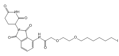 Pomalidomide-PEG2-butyl iodide 泊马度胺-酰胺-二聚乙二醇-丁基碘