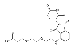 Pomalidomide-PEG2-COOH 泊马度胺-二聚乙二醇-丙酸