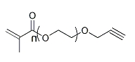 AlKyne-PEG-Methacrylate；α-炔基-ω-甲基丙烯酸酯基聚乙二醇