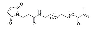 Methacrylate-PEG-Maleimide；α-甲基丙烯酸酯基-ω-马来酰亚胺基聚乙二醇