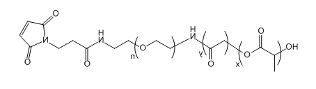 PLGA(12K)-PEG-Mal；聚（乳酸-共-乙醇酸）(12K)-聚乙二醇-马来酰亚胺