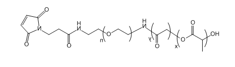 PLGA(5K)-PEG-Mal；聚（乳酸-共-乙醇酸）(5K)-聚乙二醇-马来酰亚胺