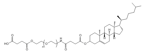 CLS-PEG-SA，Cholesterol-PEG-Succinic Acid，胆固醇-聚乙二醇-丁二酸
