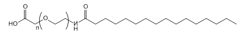 Palmitic acid-PEG-COOH，软脂酸-聚乙二醇-羧基的介绍