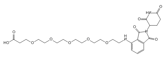 Pomalidomide-PEG5-COOH，2139348-63-1，泊马度胺-五聚乙二醇-丙酸