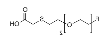 F-PEG2-S-COOH；分子式： C8H15O4SF；  分子量： 226