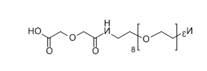2-((Azido-PEG8-carbamoyl)methoxy)acetic acid；O-(2-叠氮乙基)-O-[2-(二羟乙酰基-氨基)乙基]七聚乙二醇