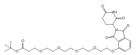 CAS ： 2411681-87-1；Thalidomide-O-PEG4-t-butyl ester