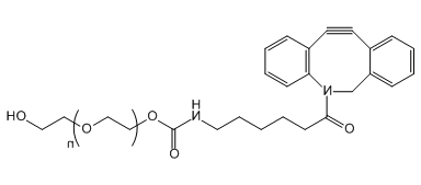 DBCO-PEG-OH；Dibenzocycolctyne-PEG-Hydroxy；氮杂二苯并环辛炔-聚乙二醇