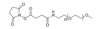 mPEG-Succinamide Succinimidyl ester；甲氧基聚乙二醇琥珀酰胺琥珀酰亚胺酯
