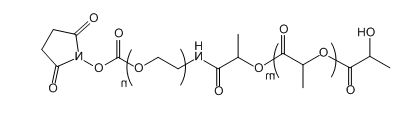 PLA(5K)-PEG-SC；聚(乳酸-羟基乙酸)共聚物(15K)-聚乙二醇-琥珀酰亚胺酯