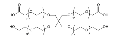 4-ArmPEG-(2OH-2COOH)，四臂聚乙二醇-（两臂羟基，两臂乙酸）