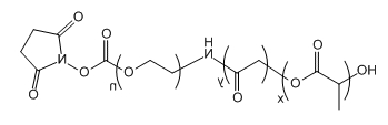 PLGA(20K)-PEG-NHS；聚(乳酸-共-乙醇酸)(20K)-聚乙二醇-活性酯