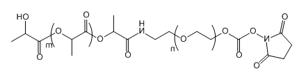SC-PEG-PLA(2K)；琥珀酰亚胺碳酸酯-聚乙二醇-聚乳酸（2K)