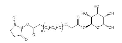 Gala-PEG-SCM；半乳糖-聚乙二醇-琥珀酰亚胺羧甲基酯