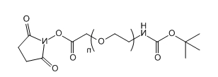 Boc-NH-PEG-SCM；叔丁氧羰基-亚胺基-聚乙二醇-琥珀酰亚胺甲酸酯