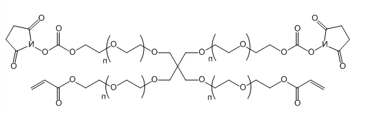4-ArmPEG-(2AC-2NHS)；4-ArmPEG-(2Acrylate-2NHS)