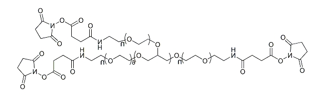 8-ArmPEG-SAS；八臂聚乙二醇琥珀酰亚胺丁二酰胺酯