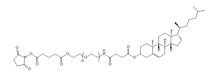 CLS-PEG-SG；Cholesterol-PEG-Succinimidyl Glutarate ester