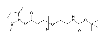 Boc-NH-PEG4-SPA；叔丁氧羰基-四聚乙二醇-丙烯酸琥珀酰亚胺酯