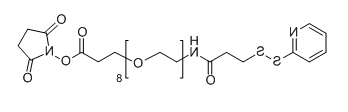 CAS： 1252257-56-9；SDPD-PEG8-NHS；分子式：  C31H49N3O13S2