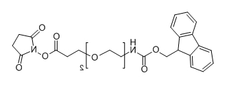 CAS ： 1807534-85-5；Fmoc-NH-PEG2-NHS；分子式：  C26H28N2O8