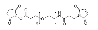 CAS： 1137109-21-7；Mal-NH-PEG6-NHS；分子式：  C26H39N3O13