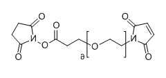 CAS ：1599472-25-9；Mal-PEG6-NHS；分子式：  C23H34N2O12