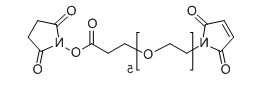 CAS ：1807537-42-3；Mal-PEG5-NHS；分子式：  C21H30N2O11