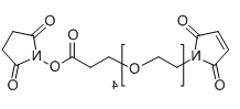 CAS ： 1325208-25-0；Mal-PEG4-NHS；分子式：  C19H26N2O10